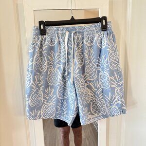 Chubbies Men's Swim Shorts Size Medium Color Blue White
